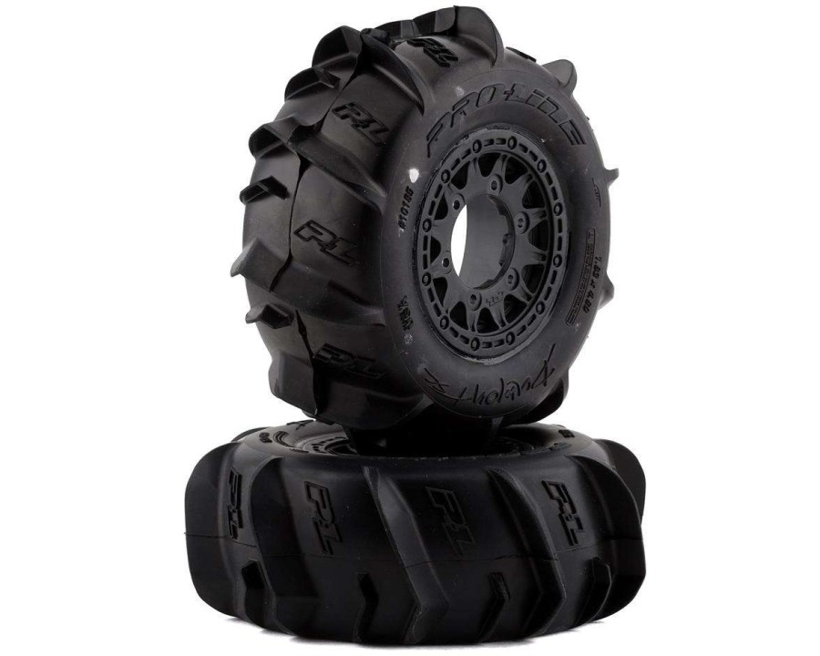 Tires/Wheels Pro-Line | Pro-Line Dumont Paddle 2.2/3.0 Pre-Mounted Tires W/Raid Wheels (Black) (2) (Z3) W/12Mm Removable Hex