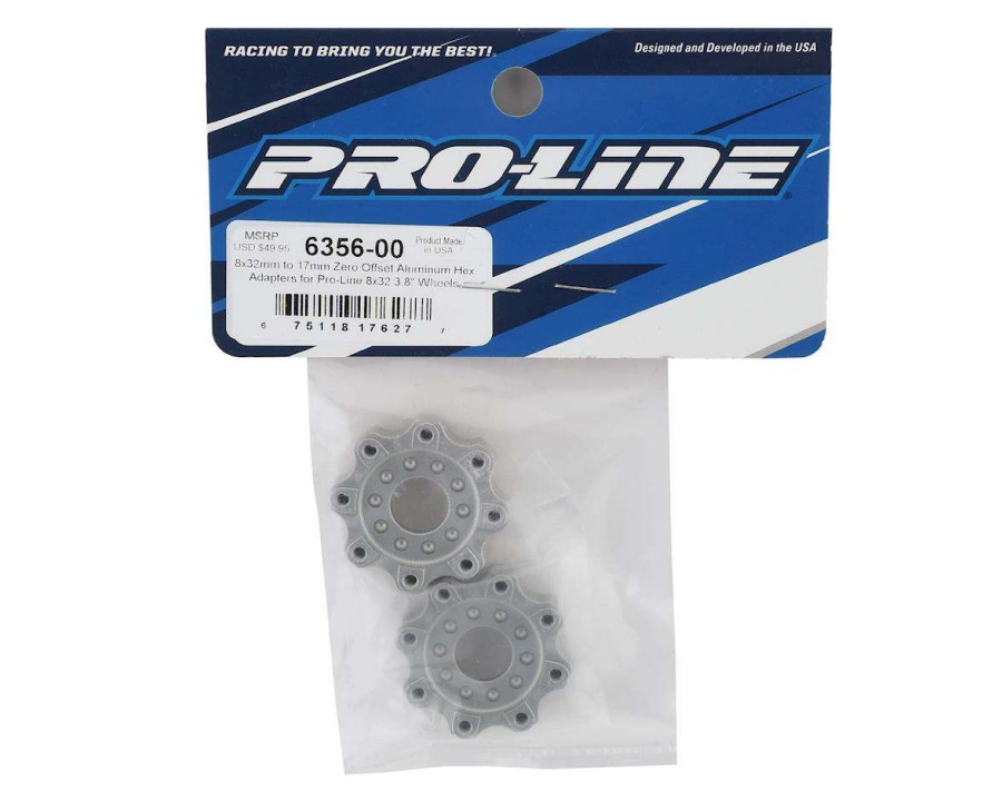 Tires/Wheels Pro-Line | Pro-Line 8 32 To 17Mm Zero Offset Aluminum Hex Adapters (2)