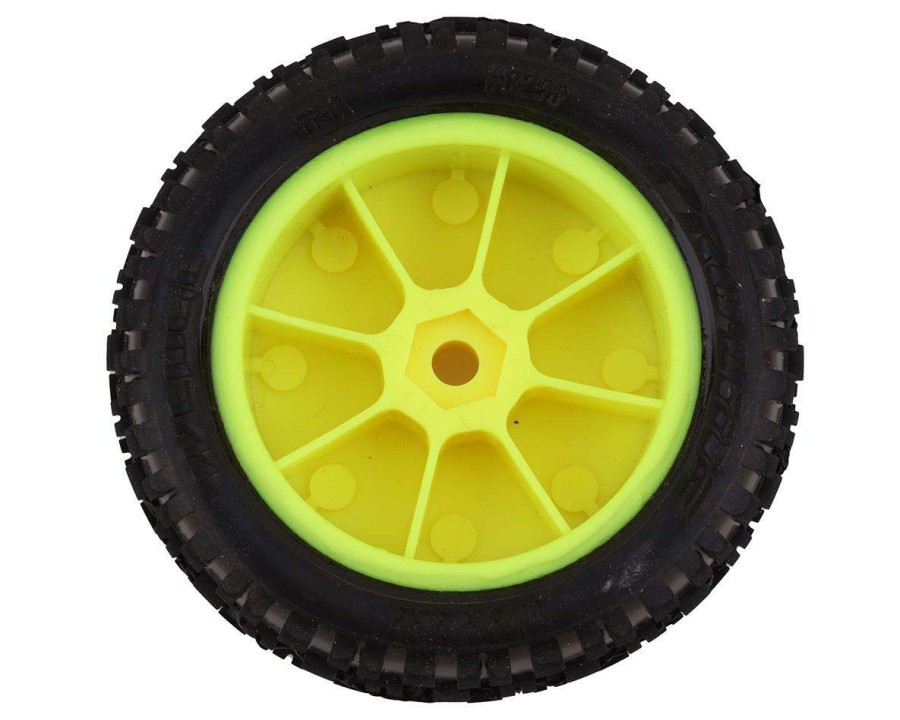 Tires/Wheels Pro-Line | Pro-Line Mini-B Front Pre-Mounted Wedge Carpet Tire (Yellow) (2) (Z3)