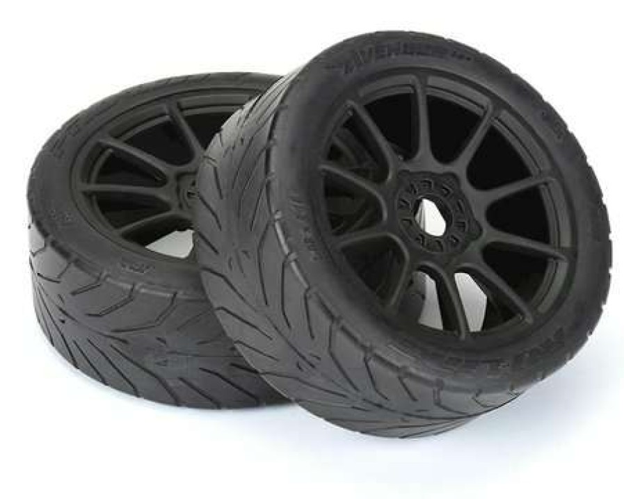 Tires/Wheels Pro-Line | Pro-Line Avenger Hp Belted Pre-Mounted 1/8 Buggy Tires (2) (Black) (S3) W/Mach 10 Wheel