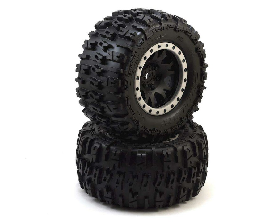 Tires/Wheels Pro-Line | Pro-Line X-Maxx Trencher Pro-Loc Pre-Mounted All Terrain Tires (Mx43) W/Impulse Pro-Loc Wheels (Black) (2)