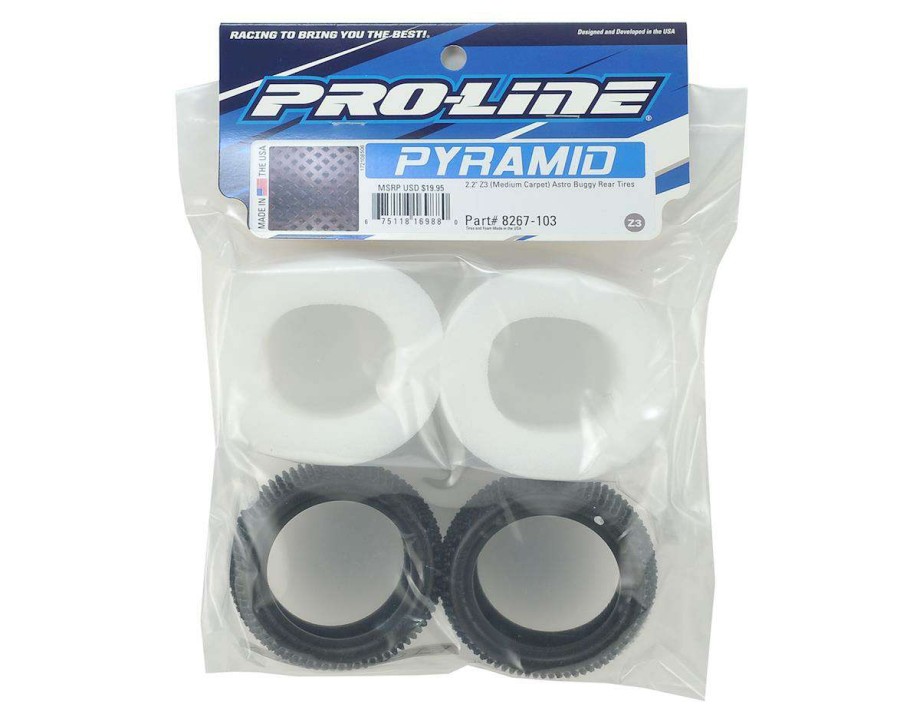 Tires/Wheels Pro-Line | Pro-Line Pyramid Carpet 2.2 Rear Buggy Tires (2) (Z3)