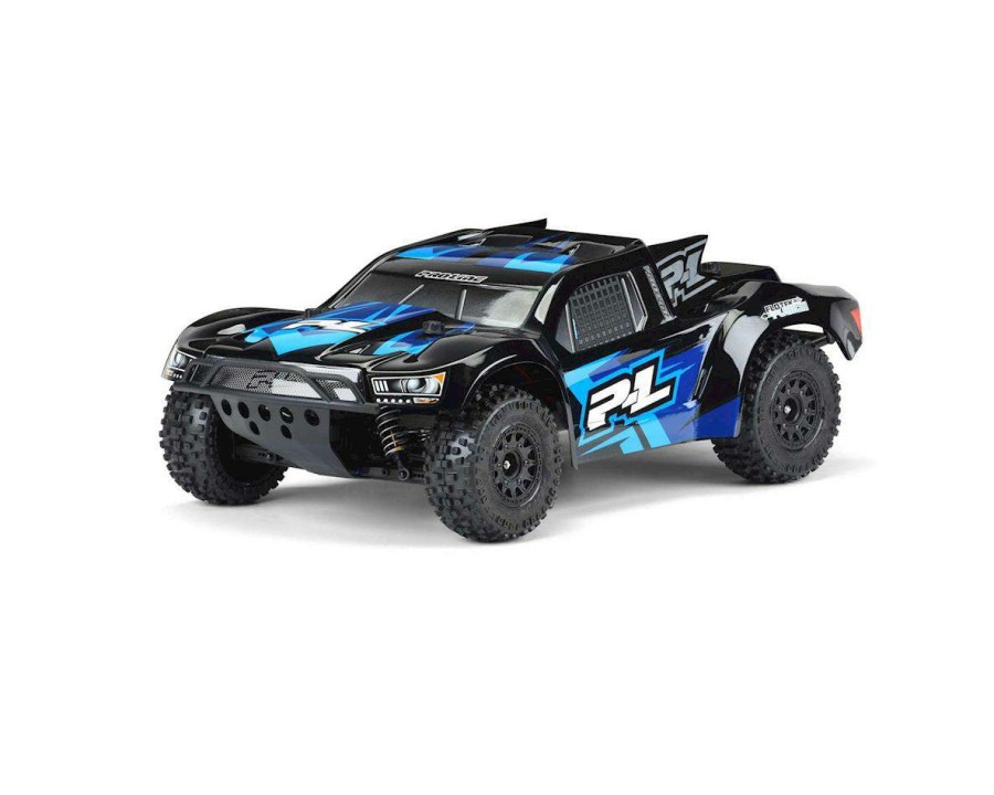 Parts Pro-Line | Pro-Line Flo-Tek Fusion Pre-Painted Pre-Cut Short Course Body (Black) (Slash, Slash 4 4, Sc5M, 22Sct, Pro-Fusion Sc 4 4)