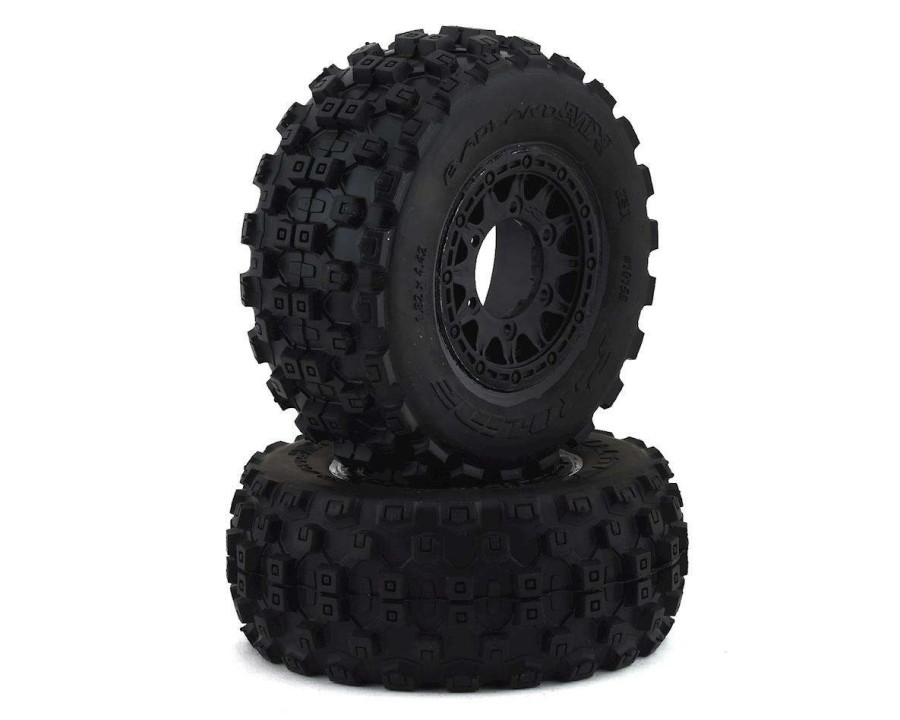 Tires/Wheels Pro-Line | Pro-Line Badlands Mx Sc Tires W/Raid Wheels (Black) (2) (Slash Front) (M2) W/12Mm Hex