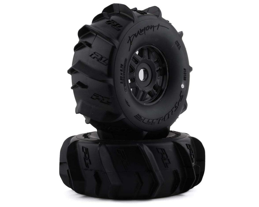 Tires/Wheels Pro-Line | Pro-Line Dumont Paddle Sc 2.2/3.0 Pre-Mounted Tires W/Mojave Wheels (Black) (2) W/17Mm Hex