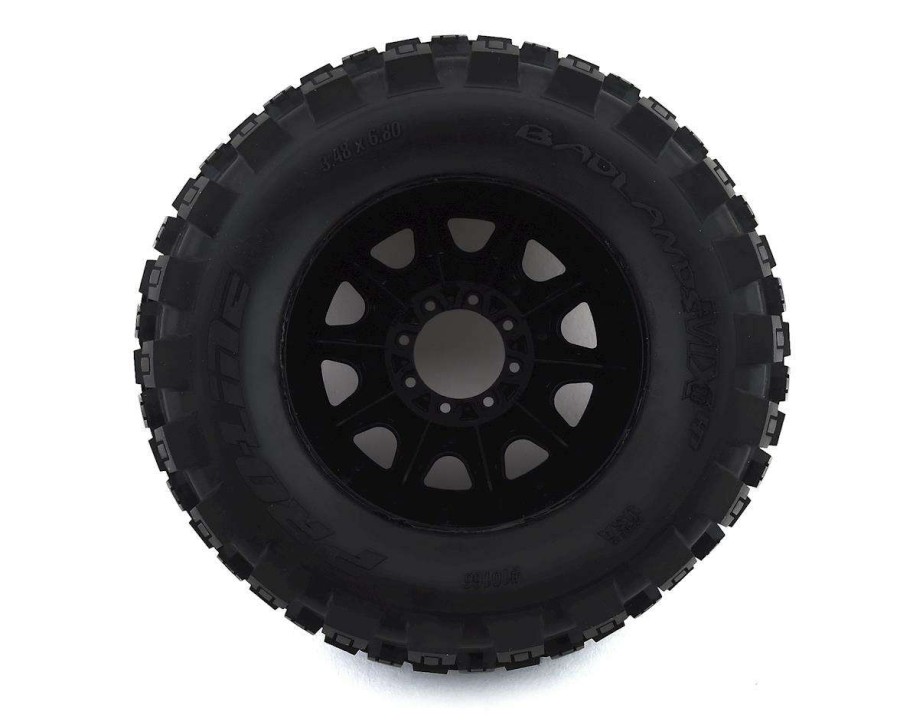 Tires/Wheels Pro-Line | Pro-Line Badlands Mx38 Hp Belted 3.8 Pre-Mounted Truck Tires (2) (Black) (M2) W/Raid Wheels