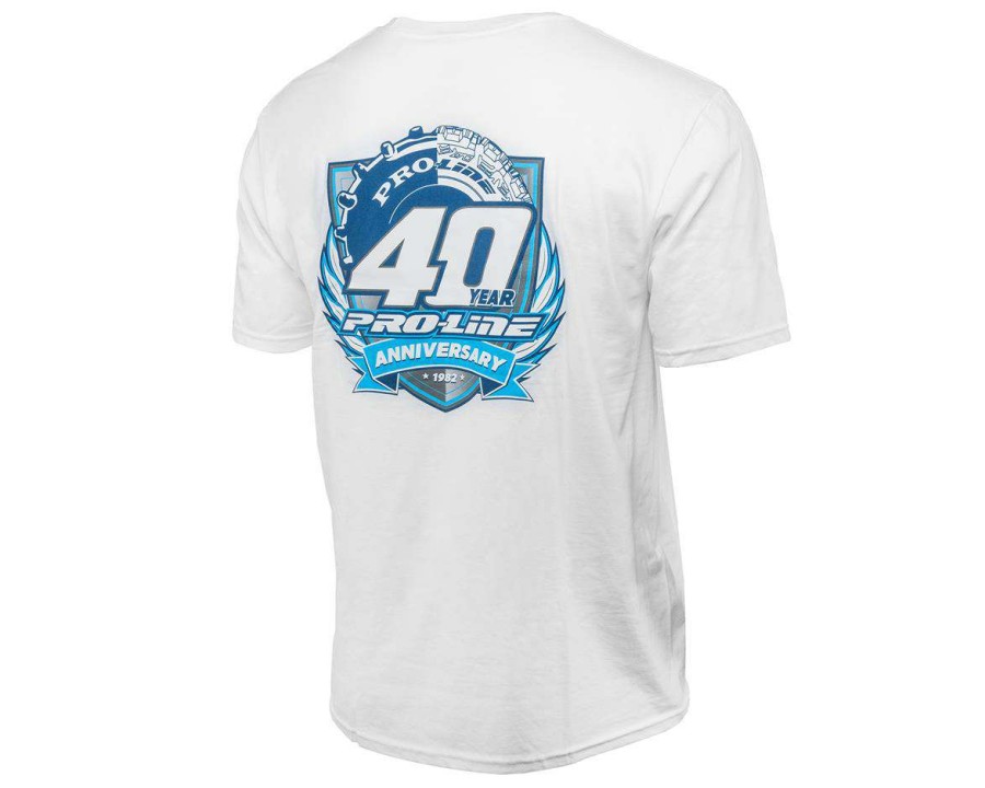 Clothing Pro-Line | Pro-Line 40Th Anniversary T-Shirt (White) (L)