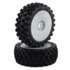 Tires/Wheels Pro-Line | Pro-Line Badlands Mx Pre-Mounted 1/8 Buggy Tires (White) (2) (M2) W/Velocity V2 Wheel