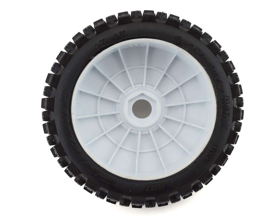 Tires/Wheels Pro-Line | Pro-Line Badlands Mx Pre-Mounted 1/8 Buggy Tires (White) (2) (M2) W/Velocity V2 Wheel