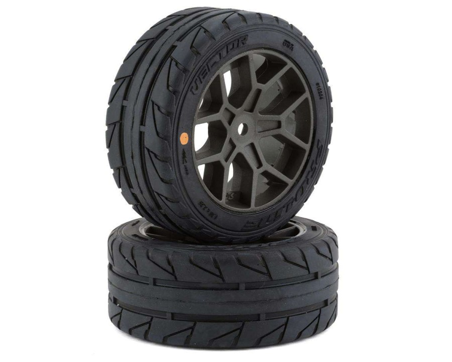 Tires/Wheels Pro-Line | Pro-Line Vector 35/85 2.4 Belted Pre-Mounted On-Road Tires (Grey) (2) (S3) W/14Mm Hex