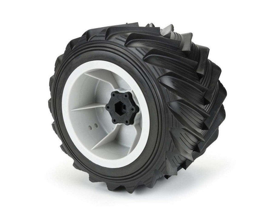 Tires/Wheels Pro-Line | Pro-Line Demolisher 2.6/3.5 Pre-Mounted Monster Truck Tires (Grey) (2) W/12Mm Removable Hex