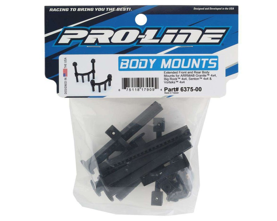 Parts Pro-Line | Pro-Line Arrma 4 4/3S Blx Extended Front & Rear Body Mounts