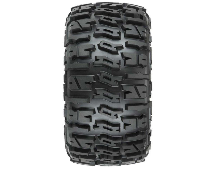 Tires/Wheels Pro-Line | Pro-Line Trencher Lp 3.8 Pre-Mounted Truck Tires (2) (Black) (M2) W/Raid 8 32 Removable Hex Wheels