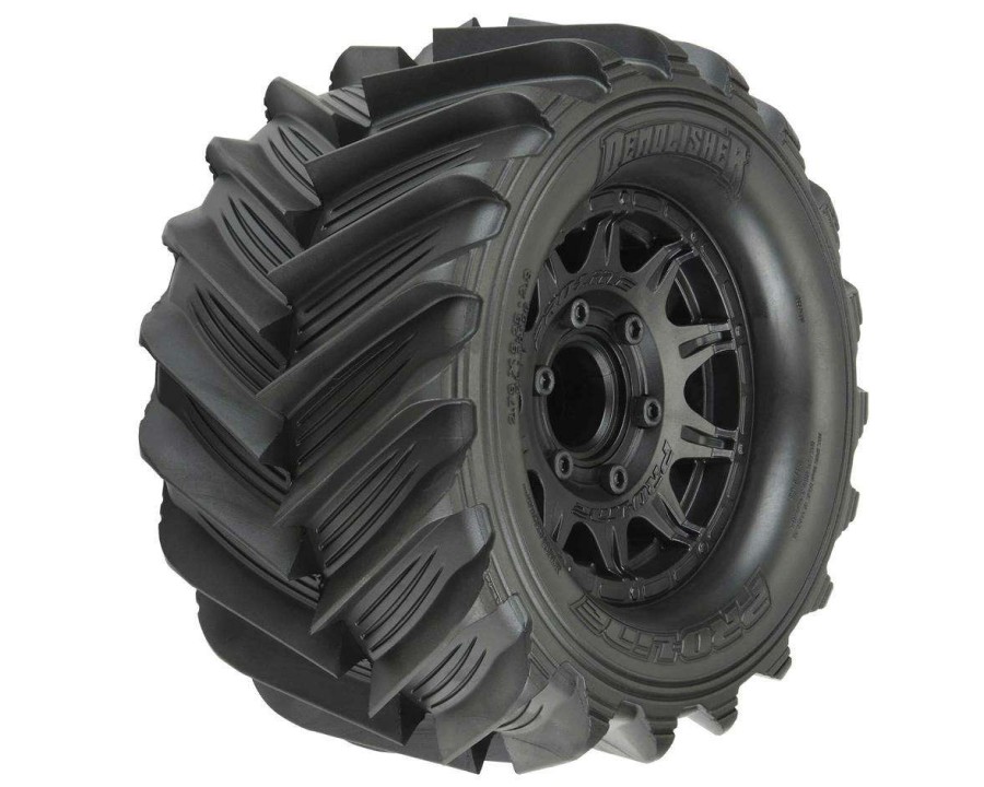 Tires/Wheels Pro-Line | Pro-Line Demolisher 2.8 Pre-Mounted Tires W/Raid 6 30 Wheels (2) (Black) W/Removable Hex