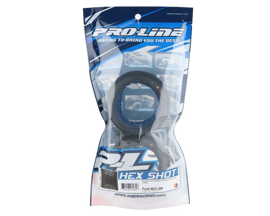 Tires/Wheels Pro-Line | Pro-Line Hex Shot 1/8 Buggy Tires W/Closed Cell Inserts (2) (S4)