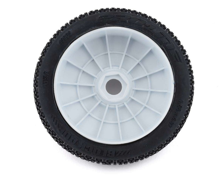 Tires/Wheels Pro-Line | Pro-Line Blockade Pre-Mounted 1/8 Buggy Tires (2) (White) (S3) W/Lightweight Wheel