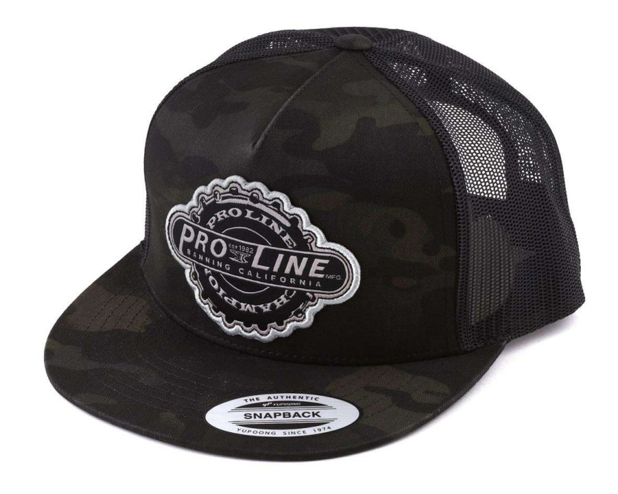 Parts Pro-Line | Pro-Line Manufactured Trucker Snapback Hat (Dark Camo) (One Size Fits Most)