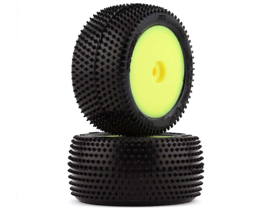 Tires/Wheels Pro-Line | Pro-Line Mini-B Rear Pre-Mounted Prism Carpet Tire (Yellow) (2) (Z3)