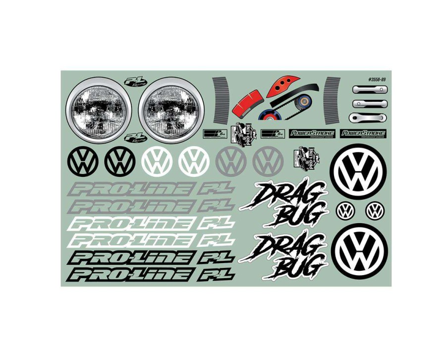 Parts Pro-Line | Pro-Line Volkswagen Bug Short Course No Prep 1/10 Drag Racing Body (Clear)