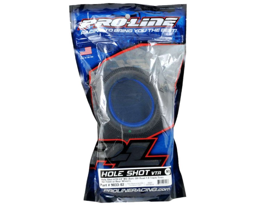 Tires/Wheels Pro-Line | Pro-Line Hole Shot Vtr 4.0 1/8 Truggy Tires W/Foam (2) (M3)