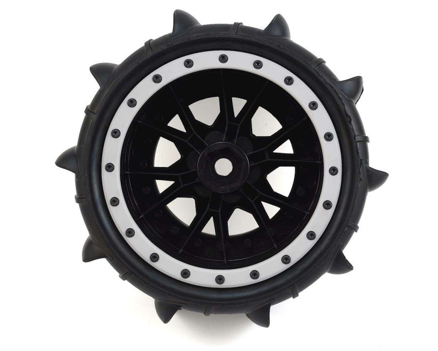 Tires/Wheels Pro-Line | Pro-Line X-Maxx Sling Shot Pre-Mounted Sand Tires W/Impulse Pro-Loc Wheels (Mx43) (Black) (2)