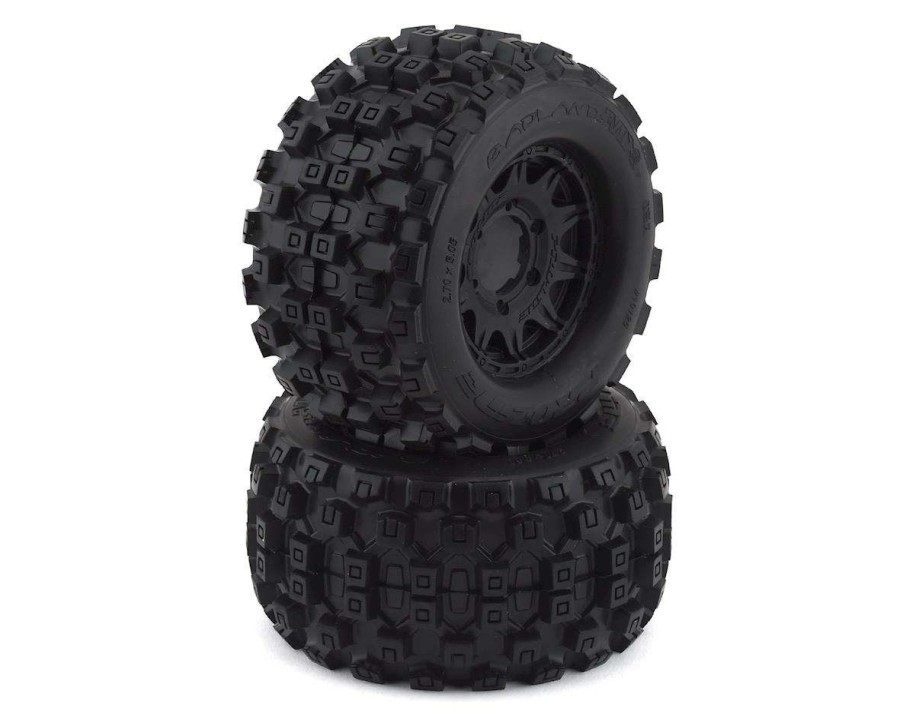 Tires/Wheels Pro-Line | Pro-Line Badlands Mx28 2.8 Pre-Mounted Tires W/Raid 6 30 Wheels (2) (M2) (Black) W/Removable Hex