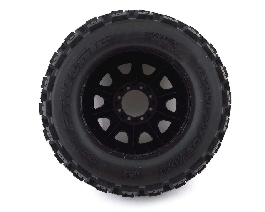 Tires/Wheels Pro-Line | Pro-Line Badlands Mx38 3.8 Tire W/Raid 8 32 Wheels (Black) (2) (M2) W/Removable Hex