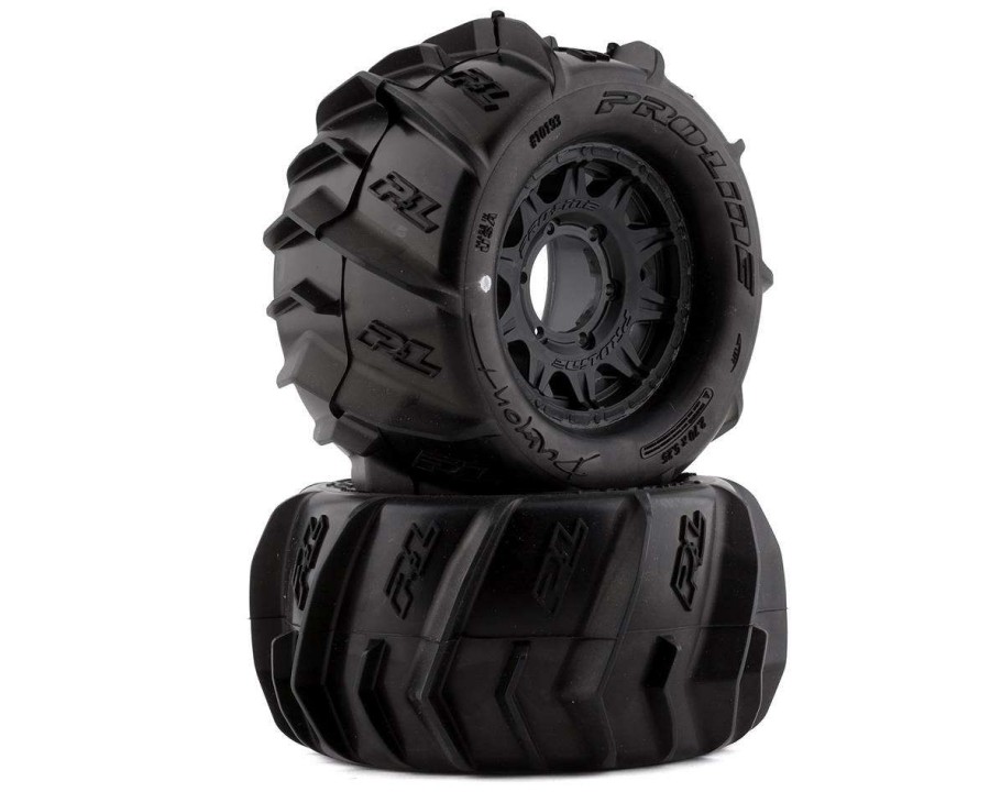 Tires/Wheels Pro-Line | Pro-Line Dumont 2.8 Pre-Mounted Tires W/Raid Wheels (Black) (2) (Z3) W/Removable Hex