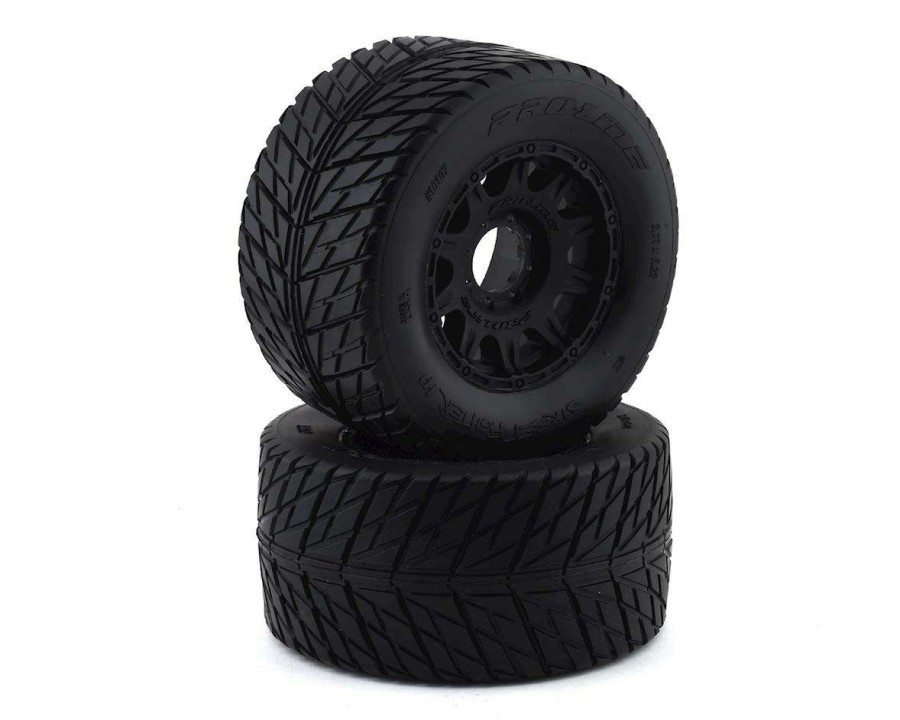 Tires/Wheels Pro-Line | Pro-Line Street Fighter Hp 3.8 Belted Tires Pre-Mounted W/Raid Wheels (2) (M2)