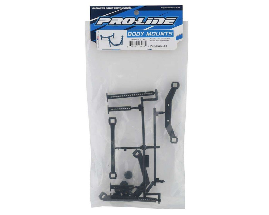 Parts Pro-Line | Pro-Line Stampede 4 4 Front & Rear Extended Body Mount Set